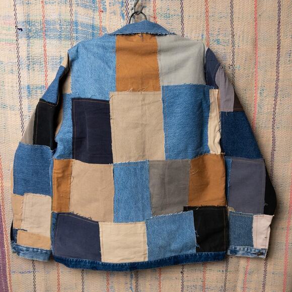 Upcycled patchwork carhartt chore jacket - Picture 2 of 7